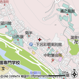 岐阜県下呂市湯之島520周辺の地図
