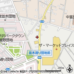 松屋所沢北原店周辺の地図
