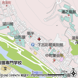 岐阜県下呂市湯之島911周辺の地図