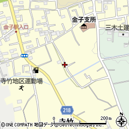 埼玉県入間市寺竹周辺の地図