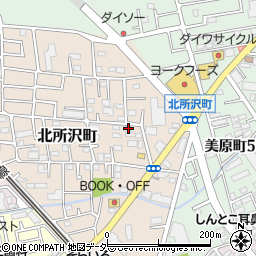 埼玉県所沢市北所沢町2224-4周辺の地図