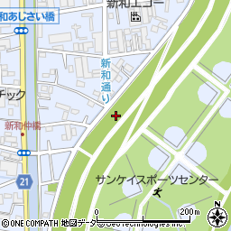 三郷幸手自転車道線周辺の地図