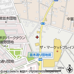 松屋 所沢北原店周辺の地図