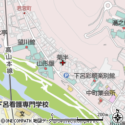 岐阜県下呂市湯之島281周辺の地図