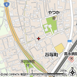 埼玉県草加市谷塚町968周辺の地図