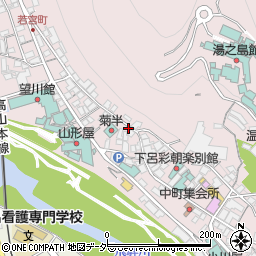 岐阜県下呂市湯之島278周辺の地図