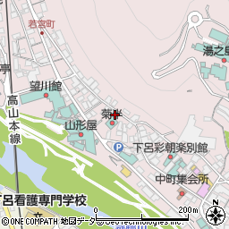 岐阜県下呂市湯之島282周辺の地図