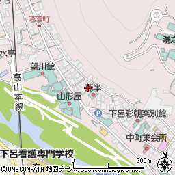 岐阜県下呂市湯之島267周辺の地図