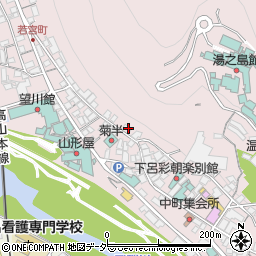 岐阜県下呂市湯之島502周辺の地図