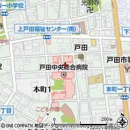 戸田中央総合病院（東光会）周辺の地図