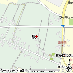 千葉県印西市泉周辺の地図