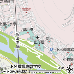 岐阜県下呂市湯之島212周辺の地図