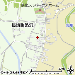 山梨県北杜市長坂町渋沢929-1周辺の地図