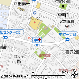 埼玉県戸田市中町1丁目27-3周辺の地図