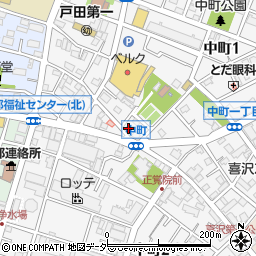 埼玉県戸田市中町1丁目27-11周辺の地図