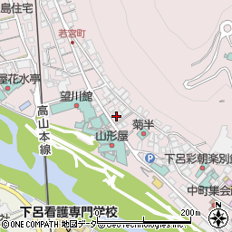 岐阜県下呂市湯之島245周辺の地図