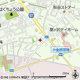 千葉県松戸市栗ケ沢822-7周辺の地図