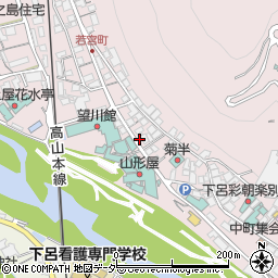 岐阜県下呂市湯之島246周辺の地図