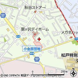 千葉県松戸市栗ケ沢周辺の地図