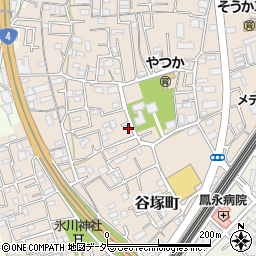 埼玉県草加市谷塚町990周辺の地図