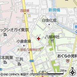 埼玉県八潮市大曽根44-3周辺の地図