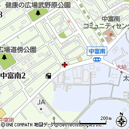 所沢中富郵便局 ＡＴＭ周辺の地図