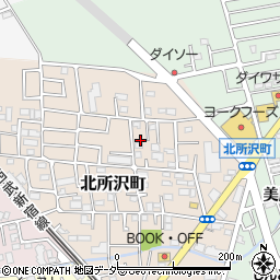 埼玉県所沢市北所沢町2204-5周辺の地図