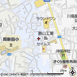 埼玉県草加市両新田東町77-7周辺の地図