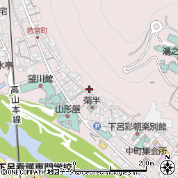 岐阜県下呂市湯之島499周辺の地図