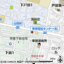 サンパティー戸田周辺の地図