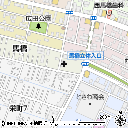 千葉県松戸市馬橋414周辺の地図