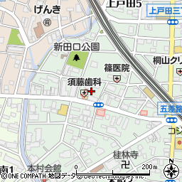 埼玉県戸田市上戸田5丁目24周辺の地図