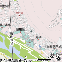 岐阜県下呂市湯之島243周辺の地図