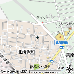 埼玉県所沢市北所沢町2205周辺の地図