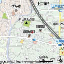 埼玉県戸田市上戸田5丁目24-13周辺の地図