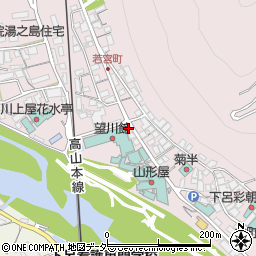 岐阜県下呂市湯之島213周辺の地図