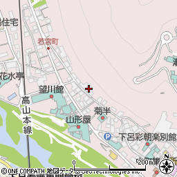 岐阜県下呂市湯之島288周辺の地図