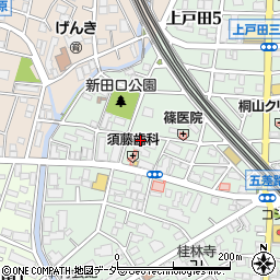 埼玉県戸田市上戸田5丁目24-12周辺の地図