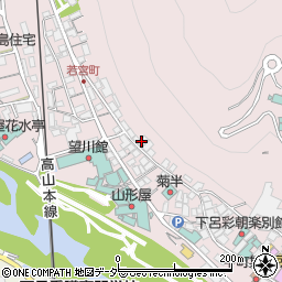 岐阜県下呂市湯之島291周辺の地図