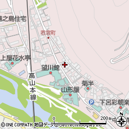 岐阜県下呂市湯之島238周辺の地図