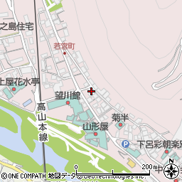 岐阜県下呂市湯之島237周辺の地図