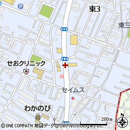 埼玉県新座市東周辺の地図