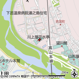 岐阜県下呂市湯之島30周辺の地図