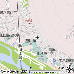 岐阜県下呂市湯之島234周辺の地図