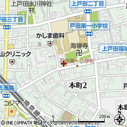 セブンイレブン戸田上戸田３丁目店周辺の地図