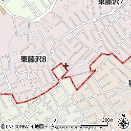 東藤沢テラスハウス周辺の地図