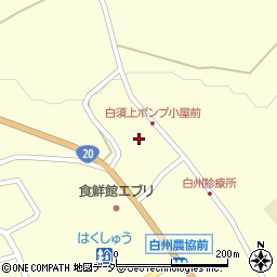 山梨県北杜市白州町白須1581周辺の地図