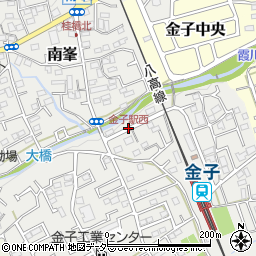 金子駅西周辺の地図