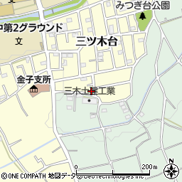 埼玉県入間市三ツ木台181周辺の地図