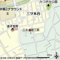 埼玉県入間市三ツ木台182周辺の地図